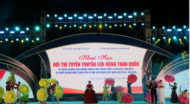 Khai mạc Hội thi Tuyên truyền lưu động toàn quốc năm 2025 - Ảnh 1.
