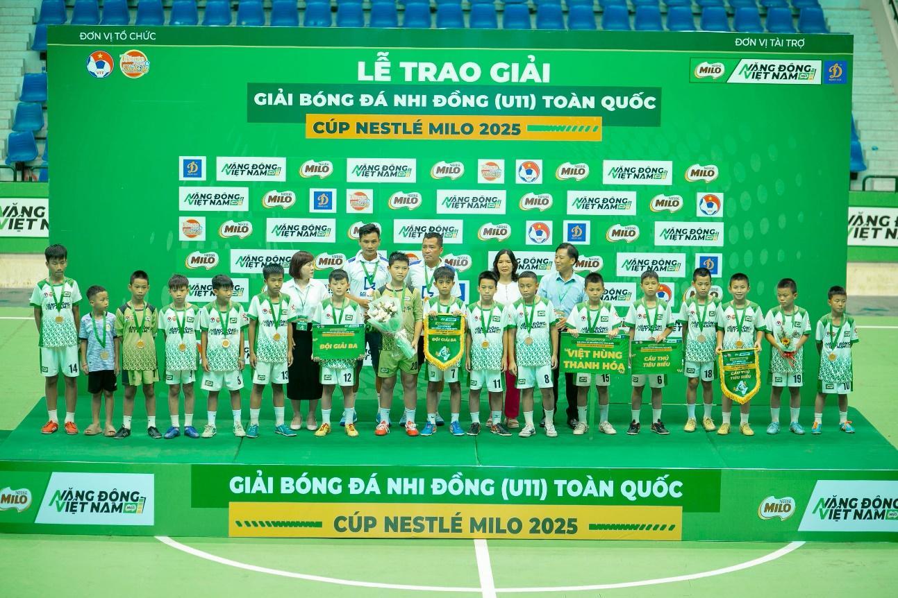 U11 Hưng Yên lần đầu vô địch Giải Bóng đá Nhi đồng Toàn quốc - Cúp Nestlé MILO 2025 - Ảnh 4.