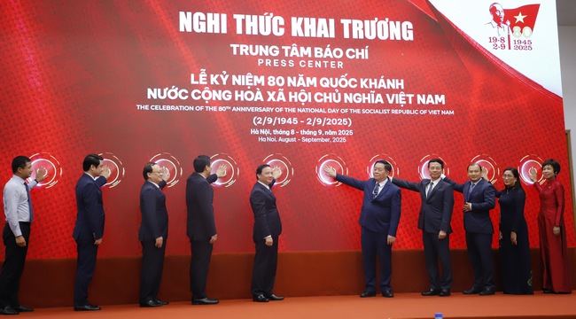 Khai trương Trung tâm Báo chí Lễ kỷ niệm 80 năm Ngày Quốc khánh - Ảnh 5.