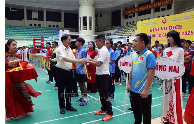 Thái Nguyên: Khai mạc Giải vô địch Muay quốc gia năm 2025 - Ảnh 1.