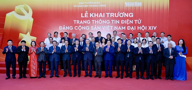 Tổng B&iacute; thư T&ocirc; L&acirc;m dự lễ ra mắt Trang th&ocirc;ng tin điện tử "Đảng Cộng sản Việt Nam - Đại hội XIV" - Ảnh 8.