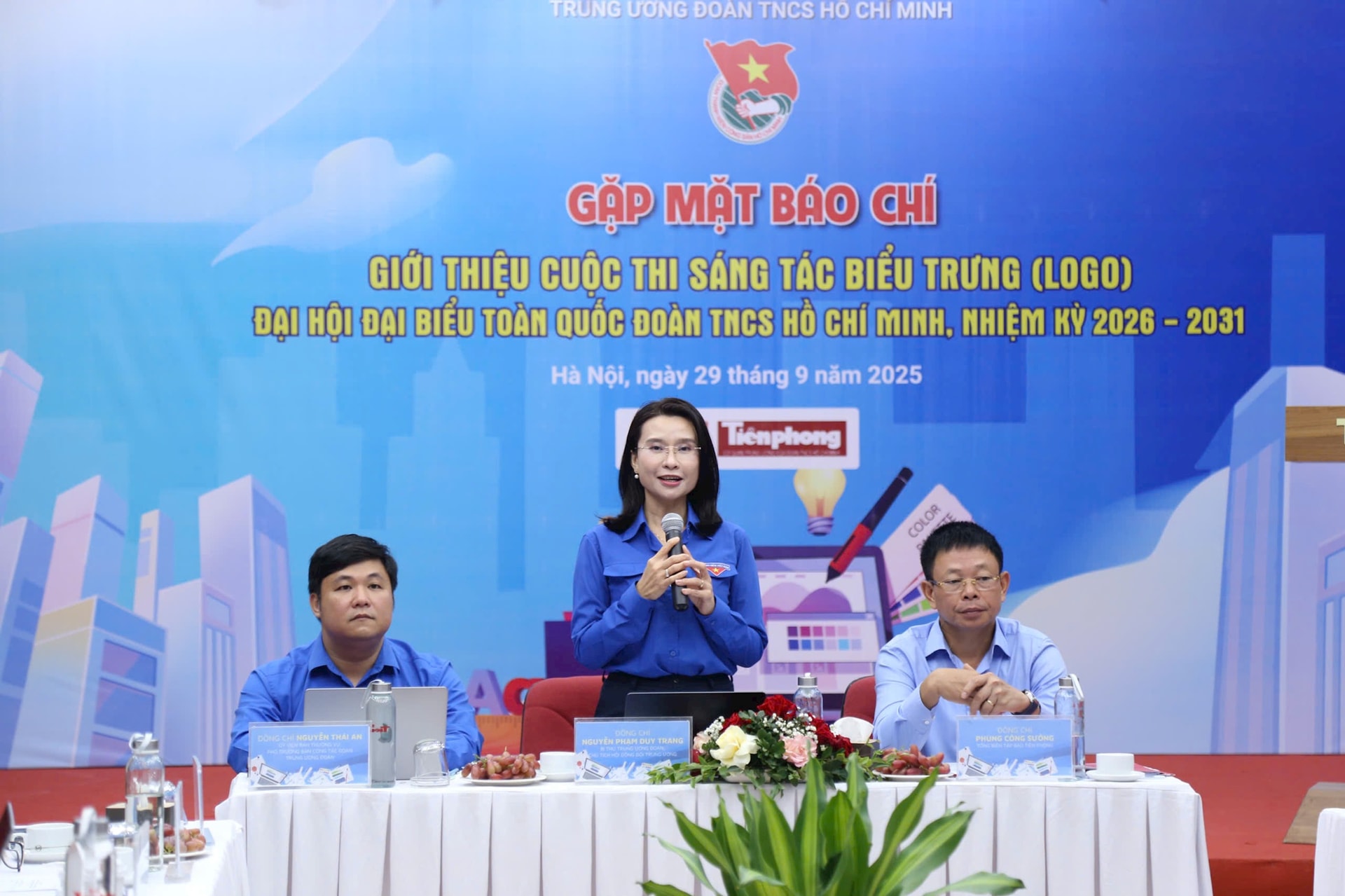 Áp dụng AI trong sáng tác logo Đại hội Đoàn toàn quốc lần thứ XIII - Ảnh 1.