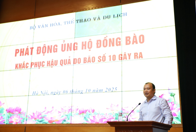Bộ VHTTDL phát động quyên góp, ủng hộ đồng bào bị thiệt hại do bão số 10 - Ảnh 2.