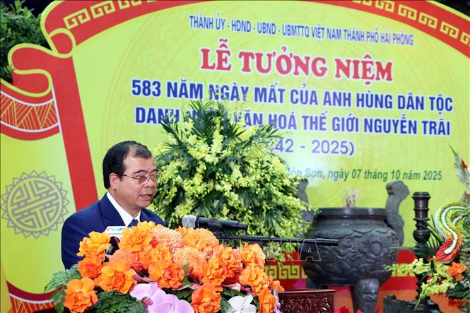 Hải Phòng: Tưởng nhớ Anh hùng dân tộc, Danh nhân văn hóa thế giới Nguyễn Trãi - Ảnh 2.