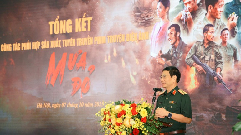 "Mưa đỏ" - Dấu ấn nghệ thuật và trách nhiệm trong kỷ nguyên mới của Điện ảnh Quân đội - Ảnh 2.