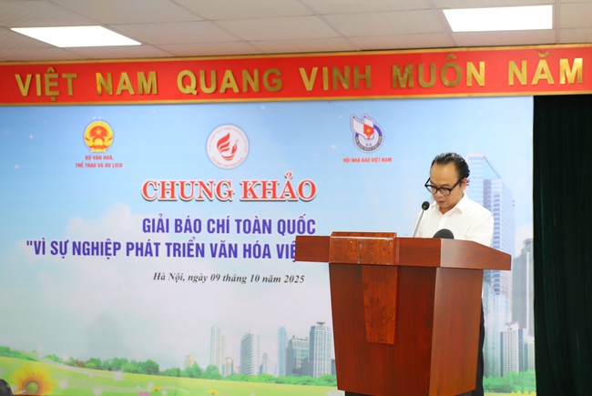 Thứ trưởng Thường trực L&ecirc; Hải B&igrave;nh: Lựa chọn những t&aacute;c phẩm xuất sắc trao giải B&aacute;o ch&iacute; to&agrave;n quốc &ldquo;V&igrave; sự nghiệp ph&aacute;t triển Văn h&oacute;a Việt Nam&rdquo; lần thứ Ba - Ảnh 3.