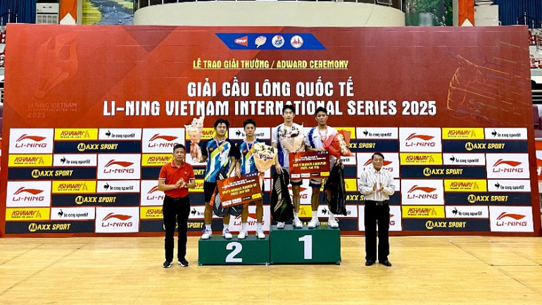 Việt Nam giành một giải nhất tại Giải cầu lông quốc tế Li-ning Vietnam International Series 2025 - Ảnh 5.