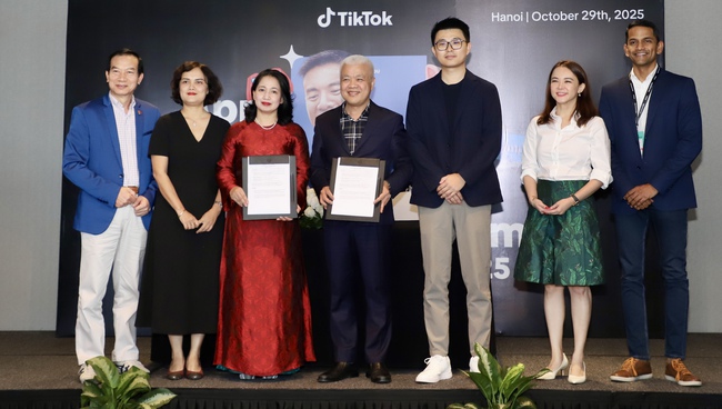 Trung tâm Chuyển đổi số Văn hóa, Thể thao và Du lịch và TikTok ký kết Biên bản ghi nhớ hợp tác - Ảnh 3.