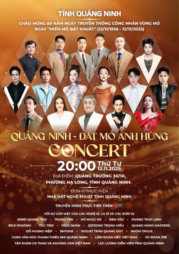 Phát hành trực tuyến 20.000 vé mời miễn phí tham dự Concert "Quảng Ninh - Đất mỏ anh hùng" - Ảnh 1.