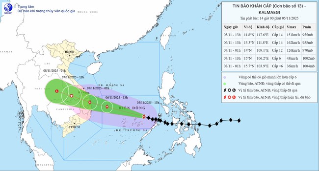Công điện của Bộ trưởng Bộ VHTTDL ề việc chủ động phòng, tránh, ứng phó với bão KALMAEGI - Ảnh 1.