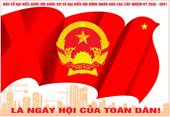 Phê duyệt mẫu tranh cổ động để sử dụng chính thức trong các hoạt động tuyên truyền bầu cử đại biểu Quốc hội khóa XVI và bầu cử Hội đồng nhân dân các cấp nhiệm kỳ 2026 – 2031 - Ảnh 1.