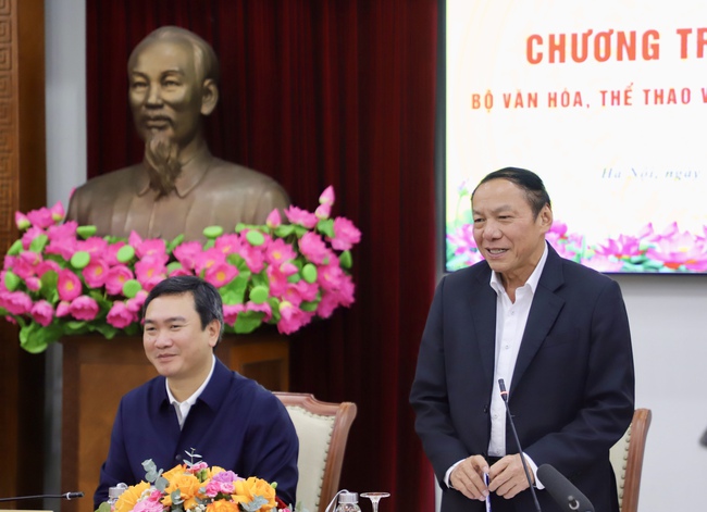 Bộ trưởng Nguyễn Văn Hùng làm việc với lãnh đạo tỉnh Lạng Sơn về kết quả thực hiện công tác văn hóa, thể thao và du lịch năm 2025  - Ảnh 7.