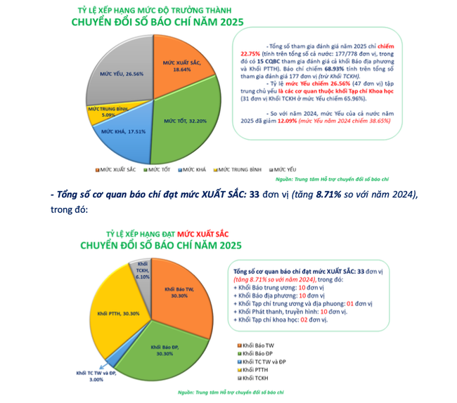 Công bố kết quả đánh giá mức độ trưởng thành Chuyển đổi số báo chí năm 2025 - Ảnh 1.