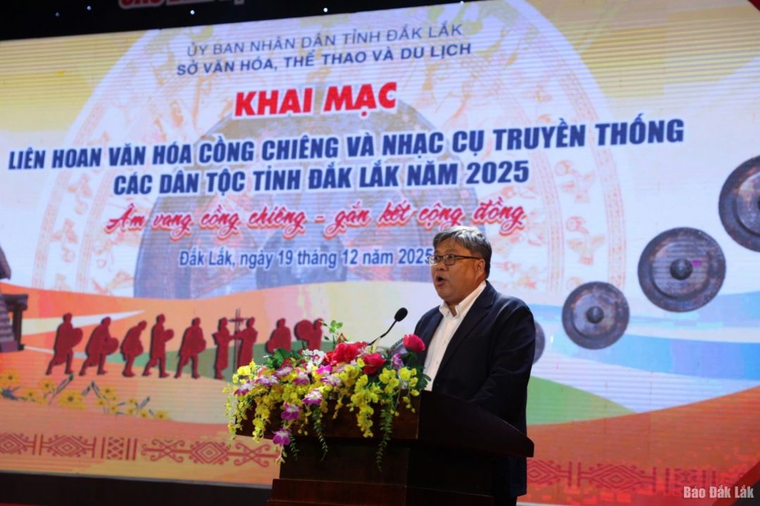 Đắk Lắk: Khai mạc Liên hoan Văn hóa cồng chiêng và nhạc cụ truyền thống các dân tộc năm 2025 - Ảnh 2.