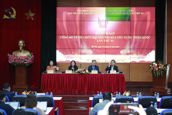 Đại hội Thi đua yêu nước toàn quốc lần thứ XI sẽ diễn ra trong 2 ngày 26 và 27/12/2025 - Ảnh 1.