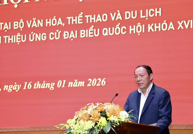 Hội nghị lấy ý kiến cử tri tại Bộ VHTTDL đối với người được giới thiệu ứng cử đại biểu Quốc hội khóa XVI - Ảnh 2.