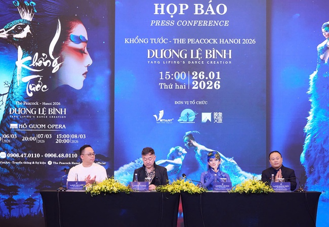 Vở vũ kịch “Khổng tước” của nghệ sĩ Dương Lệ Bình lần đầu được công diễn tại Hà Nội - Ảnh 1.