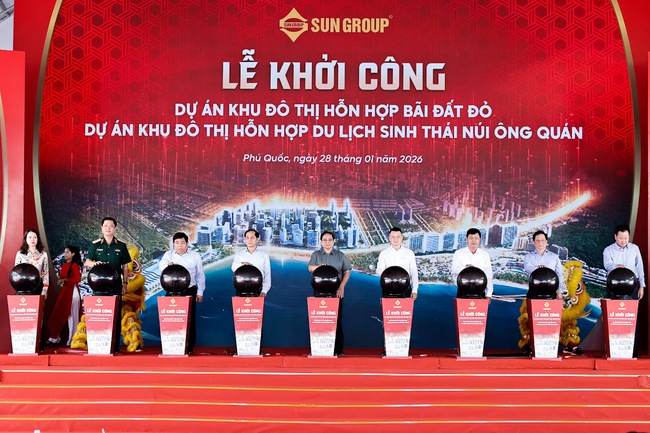Thủ tướng dự lễ khởi công khu đô thị hỗn hợp Bãi Đất Đỏ và Khu đô thị hỗn hợp du lịch sinh thái Núi Ông Quán - Ảnh 3.