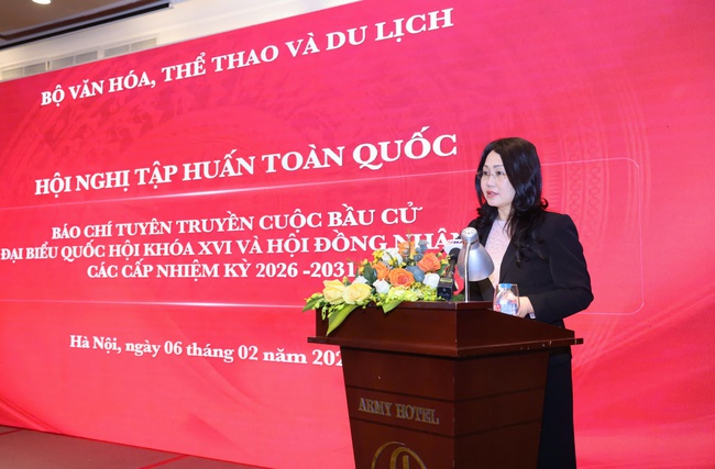 Hội nghị tập huấn báo chí tuyên truyền cuộc bầu cử đại biểu Quốc hội khóa XVI và HĐND các cấp nhiệm kỳ 2026-2031 - Ảnh 1.