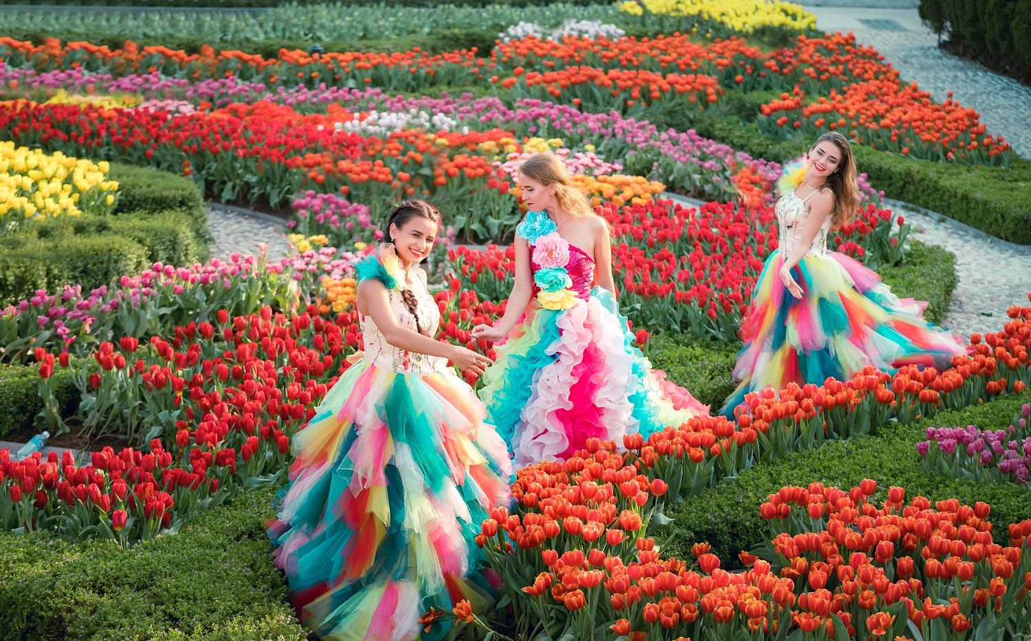 Bà Nà “chiêu đãi” miền Trung - Tây Nguyên “đại tiệc hoa tulip” với giá chỉ 400 ngàn đồng - Ảnh 2.